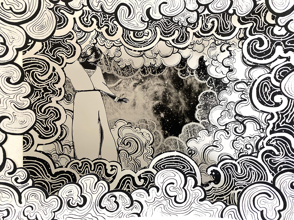 Tala, 19 x 13 x 13, Paper, screen printing ink. 2023