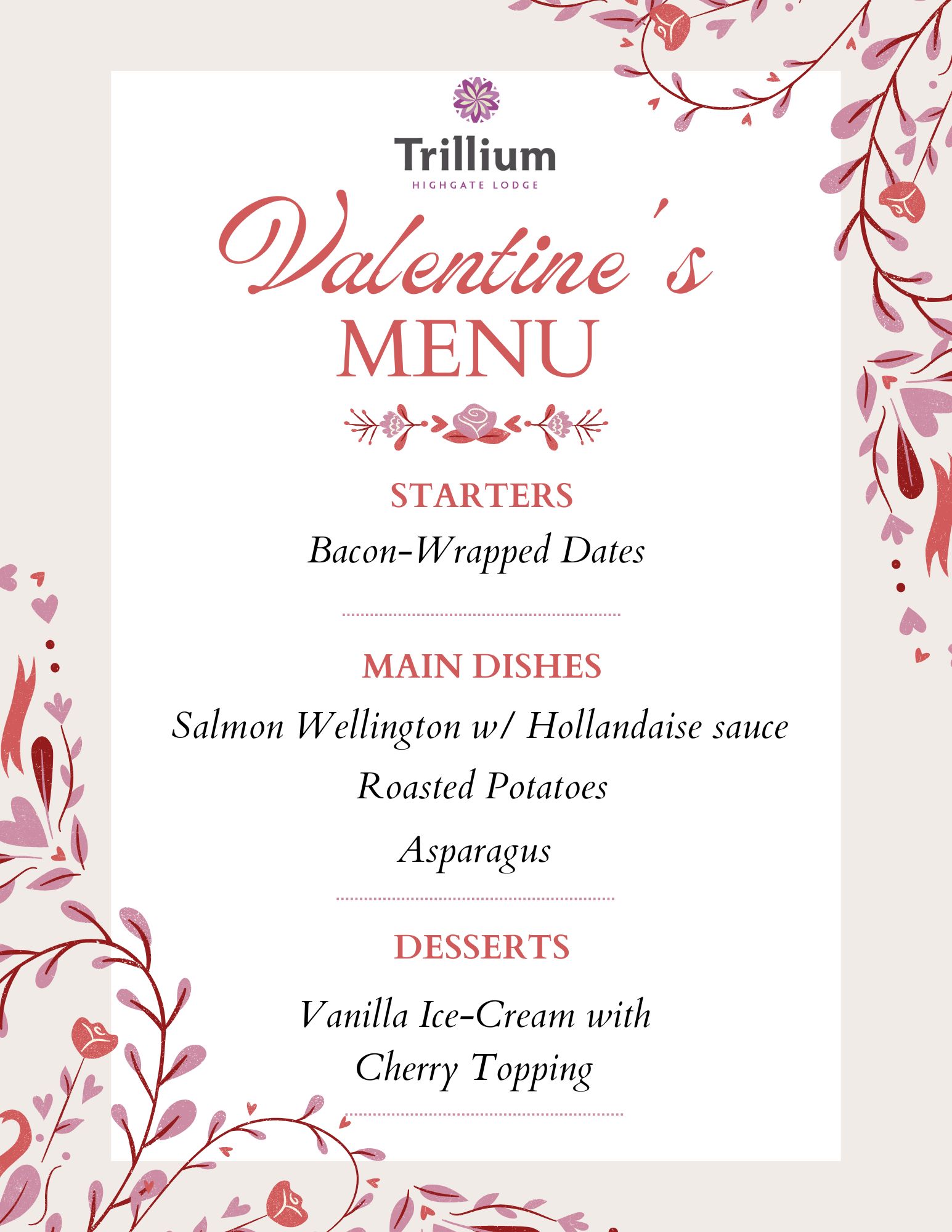 Restaurant menu design