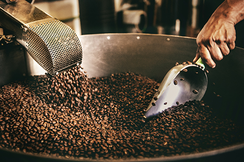 Image of coffee roasting
