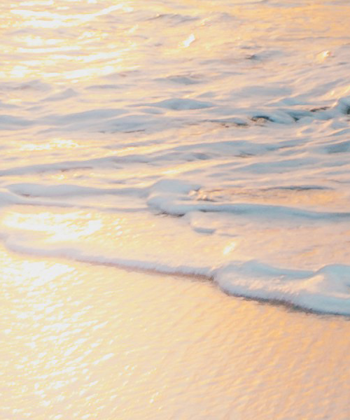 water on beach